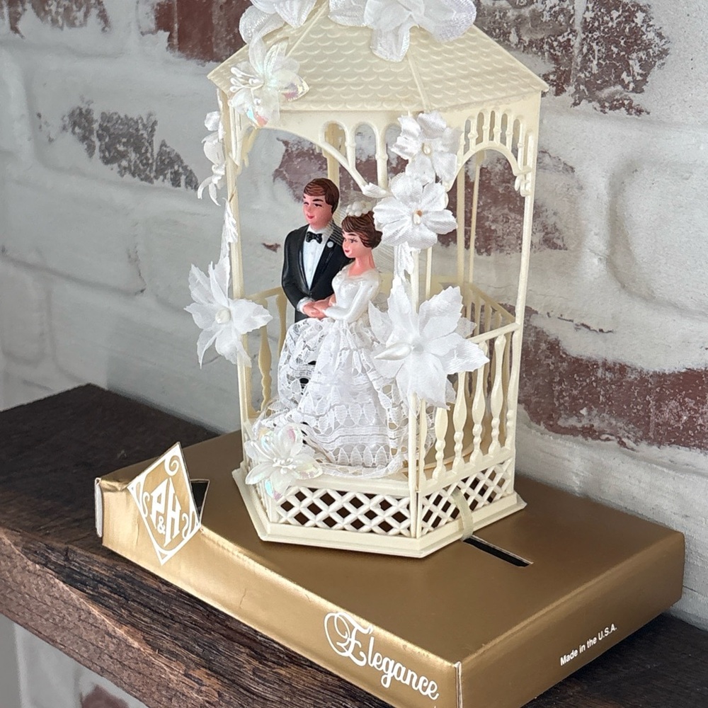 Pfeil & Holing NY VTG 1950-60’s Wedding Cake Topper NOS In Package Plastic RARE - Picture 5 of 16